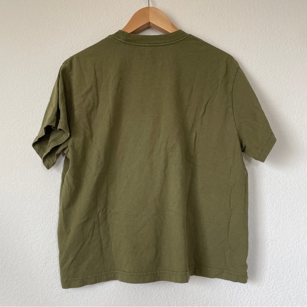Camo Green Boxy T-Shirt Unisex - Picture 2 of 4